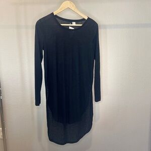 H&M Black Long Sleeve Midi Dress – Size Small – New with Tag